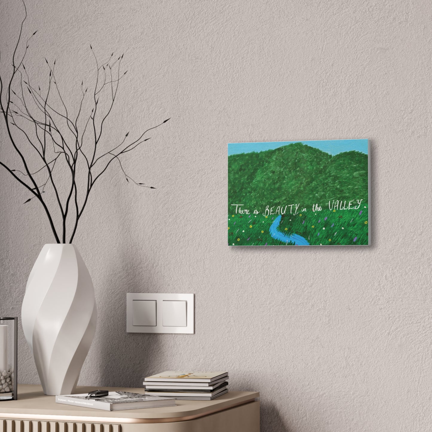 Stretched Canvas Print of "There is Beauty in the Valley"
