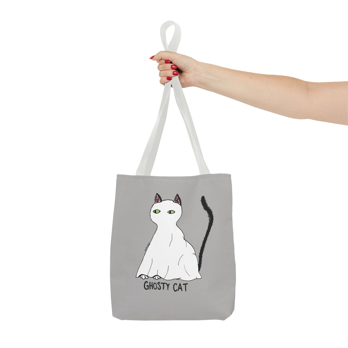 Ghosty Cat - Large Tote Bag