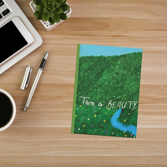 "There is Beauty in the Valley" Hardcover Journal