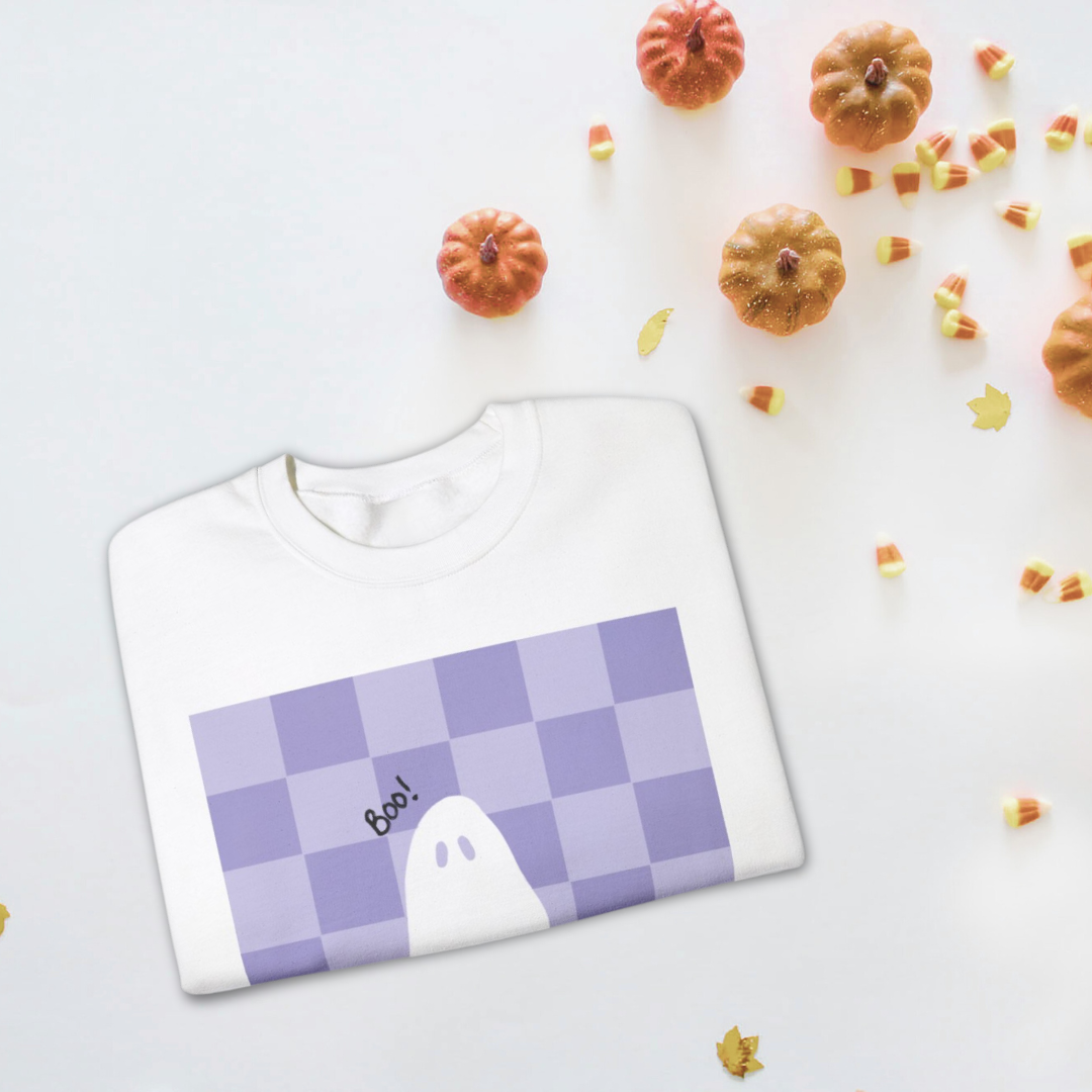 Retro Boo Ghost Sweatshirt