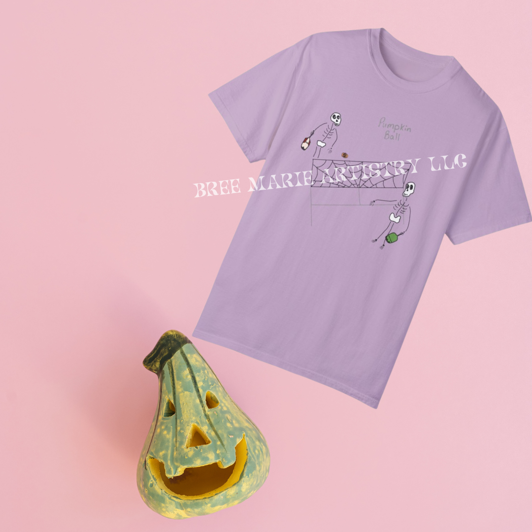 Skeleton Pumpkin Ball T-Shirt