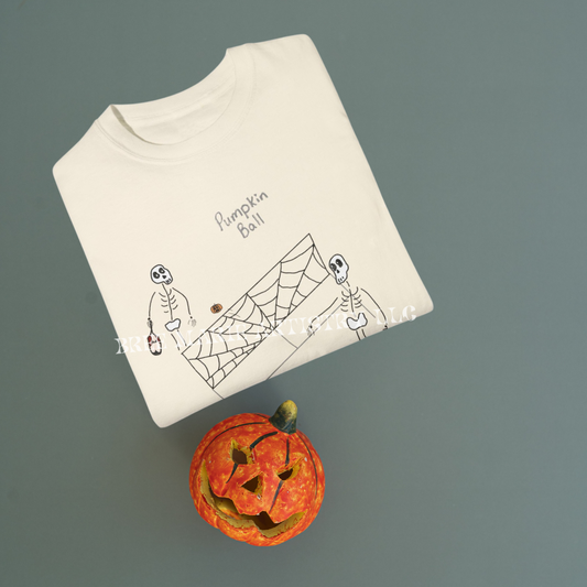 Skeleton Pumpkin Ball T-Shirt