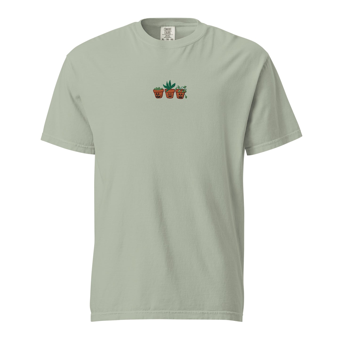 Terracotta Pumpkin Planters - Embroidered Shirt