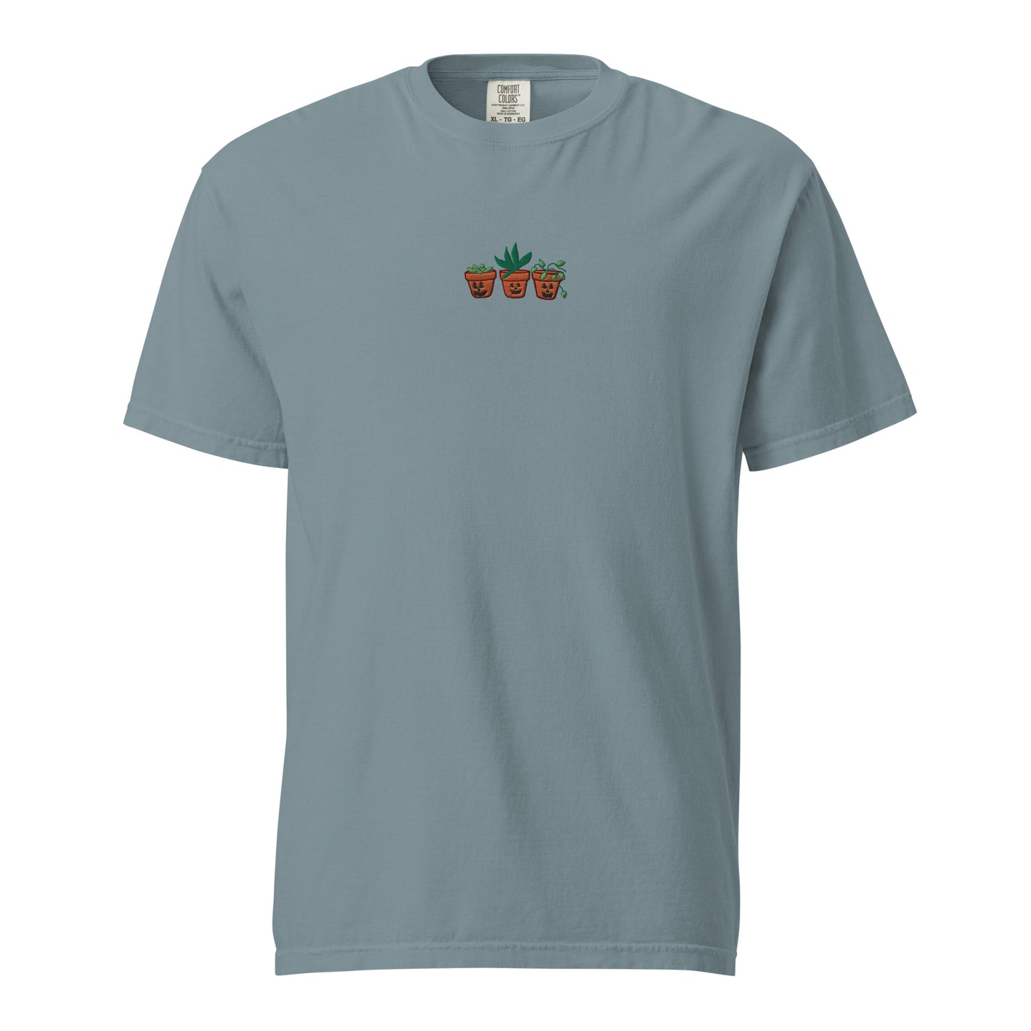Terracotta Pumpkin Planters - Embroidered Shirt