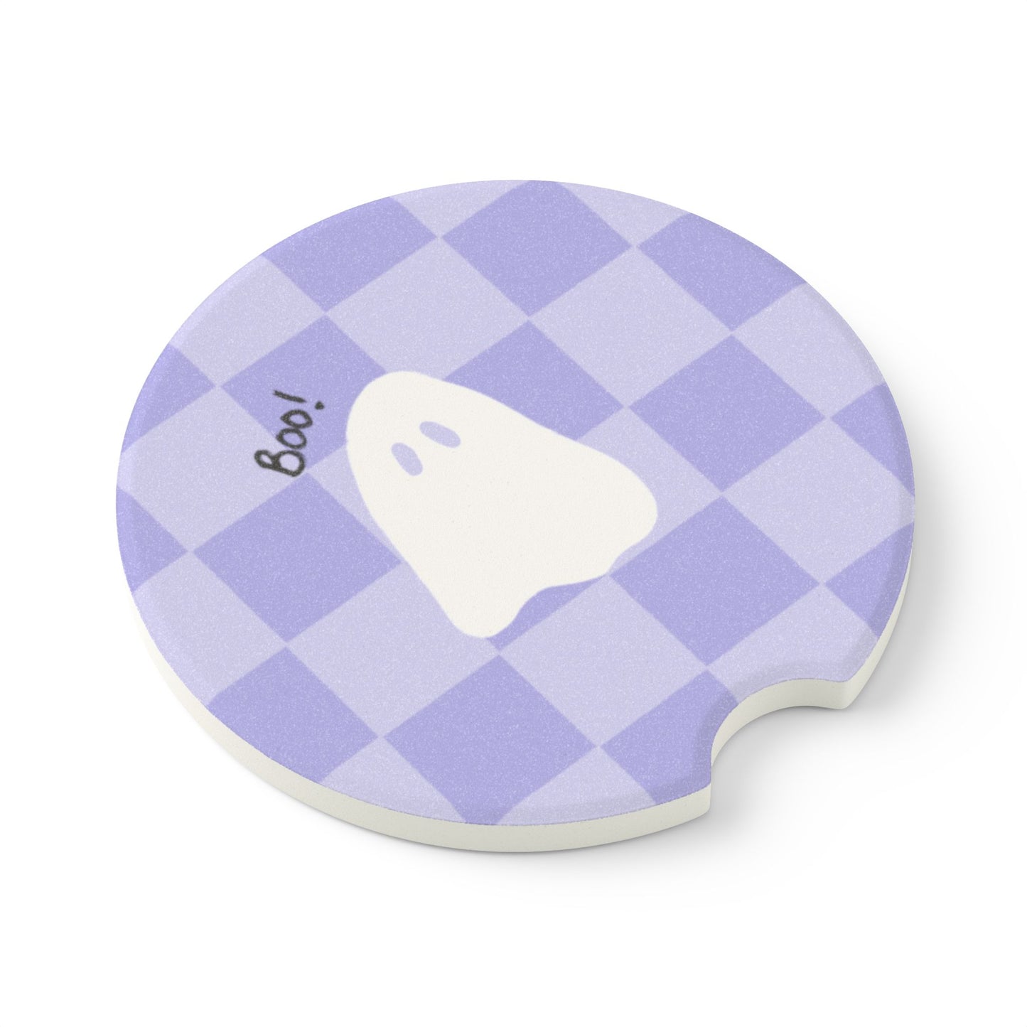 Purple Retro Boo Car Coaster(s)